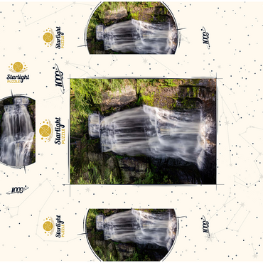 Bushkill Falls Pennsylvania - Cascading Forest Waterfall 1000 Jigsaw Puzzle box 3D Modell