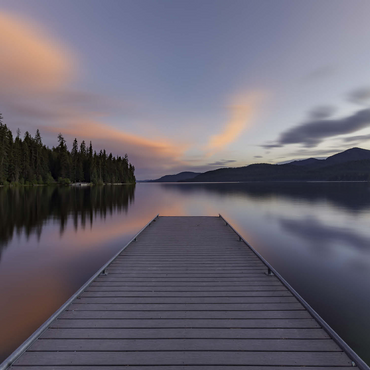 Montana Lake Dock at Dusk - Serene Forest Reflections 500 Jigsaw Puzzle 3D Modell