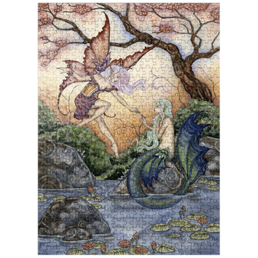 puzzleplate The Introduction Fairy & Mermaid - - Amy Brown 500 Jigsaw Puzzle