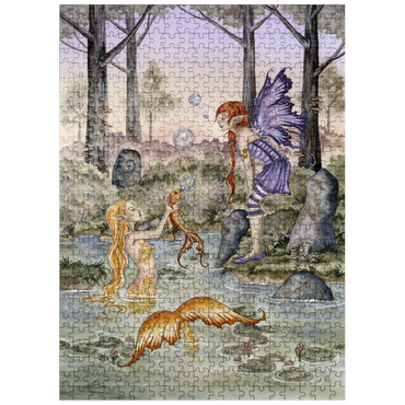 puzzleplate The Wishing Fish Mermaid - Amy Brown 500 Jigsaw Puzzle