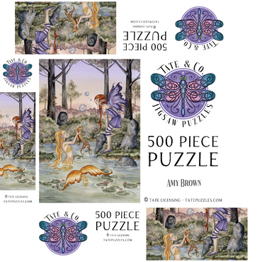 The Wishing Fish Mermaid - Amy Brown 500 Jigsaw Puzzle box 3D Modell