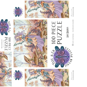 Mushroom Folk Fairy - Amy Brown 100 Jigsaw Puzzle box 3D Modell