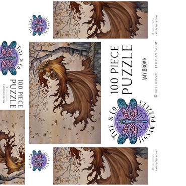 Passage To Autumn Fairy - Amy Brown 100 Jigsaw Puzzle box 3D Modell