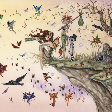 Where The Wind Takes You Fairy - Amy Brown 1000 Jigsaw Puzzle 3D Modell