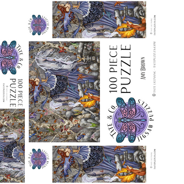 Enchanted Forest Fairy - Amy Brown 100 Jigsaw Puzzle box 3D Modell