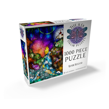 Off to Wonderland Stained Glass 1000 Jigsaw Puzzle box view2