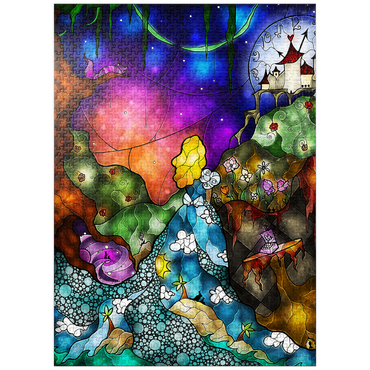puzzleplate Off to Wonderland Stained Glass 1000 Jigsaw Puzzle