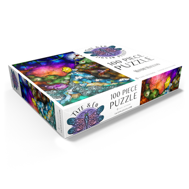 Off to Wonderland Stained Glass - Mandie Manzano 100 Jigsaw Puzzle box view1