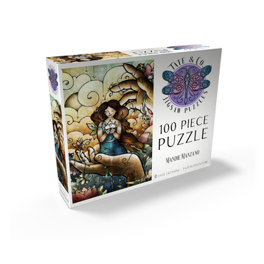 Who You Say I Am Stained Glass - Mandie Manzano 100 Jigsaw Puzzle box view2