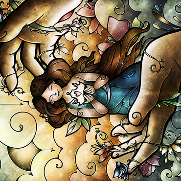 Who You Say I Am Stained Glass 500 Jigsaw Puzzle 3D Modell