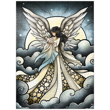 puzzleplate Child of Heaven Stained Glass 1000 Jigsaw Puzzle