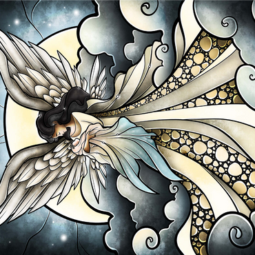 Child of Heaven Stained Glass 1000 Jigsaw Puzzle 3D Modell