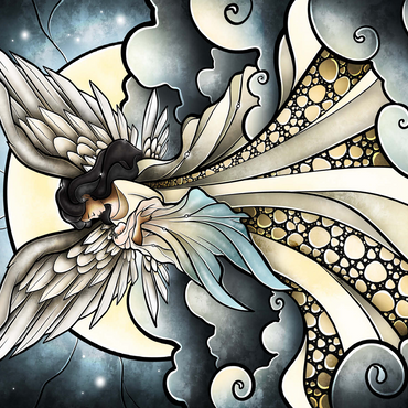 Child of Heaven Stained Glass 500 Jigsaw Puzzle 3D Modell