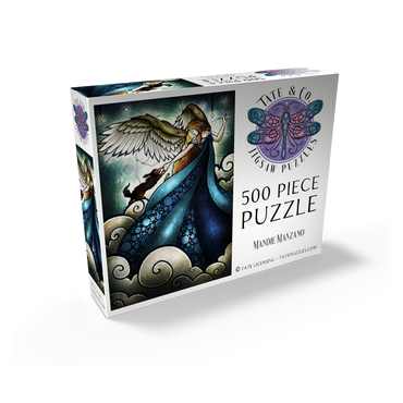 All Dogs Do Go To Heaven Stained Glass 500 Jigsaw Puzzle box view2