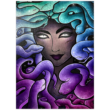 puzzleplate Medusa Stained Glass 1000 Jigsaw Puzzle