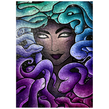 puzzleplate Medusa Stained Glass 500 Jigsaw Puzzle