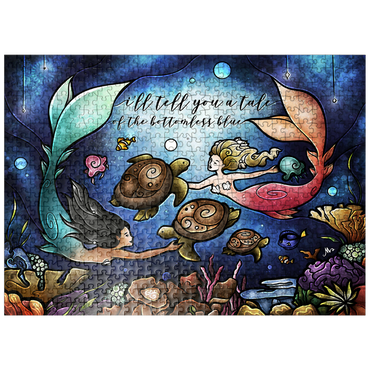 puzzleplate Story Time Stained Glass 500 Jigsaw Puzzle