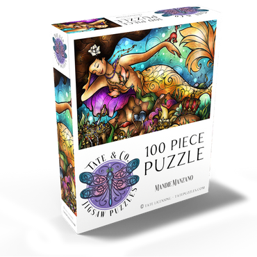 Mer De Lis Mermaid - Mandie Manzano 100 Jigsaw Puzzle box view2