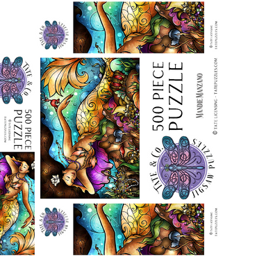 Mer De Lis Mermaid 500 Jigsaw Puzzle box 3D Modell