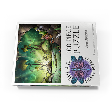 Bayou Enchantment Stained Glass - Mandie Manzano 100 Jigsaw Puzzle box view3
