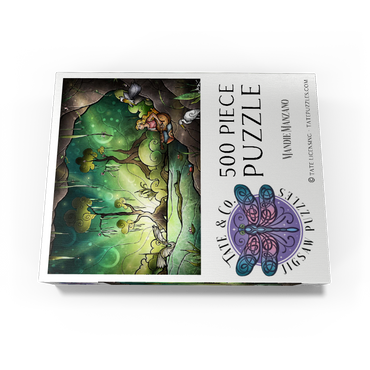 Bayou Enchantment Stained Glass 500 Jigsaw Puzzle box view3