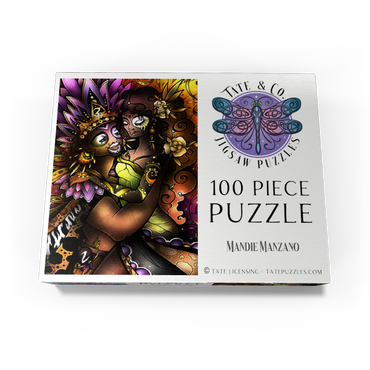 Zulu Stained Glass - Mandie Manzano 100 Jigsaw Puzzle box view3