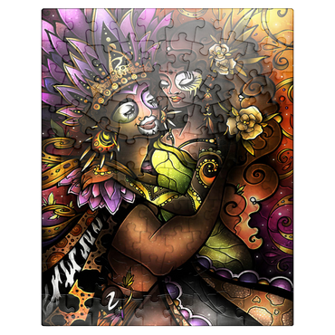 puzzleplate Zulu Stained Glass - Mandie Manzano 100 Jigsaw Puzzle