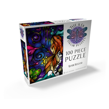 Do You Remember When we Met Stained Glass - Mandie Manzano 100 Jigsaw Puzzle box view2