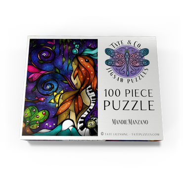 Do You Remember When we Met Stained Glass - Mandie Manzano 100 Jigsaw Puzzle box view3