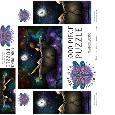 Worlds Away Stained Glass 1000 Jigsaw Puzzle box 3D Modell