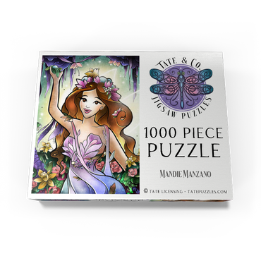 Flora the Fairy of Spring Stained Glass 1000 Jigsaw Puzzle box view3