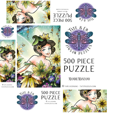 Cyrus the Fairy of Summer 500 Jigsaw Puzzle box 3D Modell