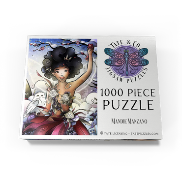 Eira the Fairy of Winter Stained Glass 1000 Jigsaw Puzzle box view3