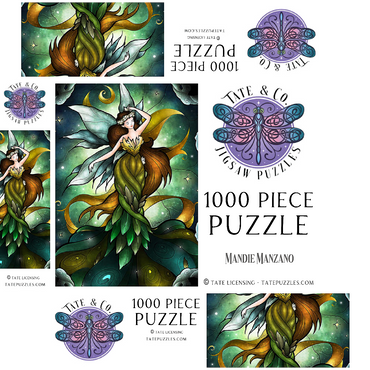 Midsummers Storm Stained Glass 1000 Jigsaw Puzzle box 3D Modell