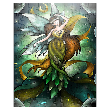 puzzleplate Midsummers Storm Stained Glass - Mandie Manzano 100 Jigsaw Puzzle