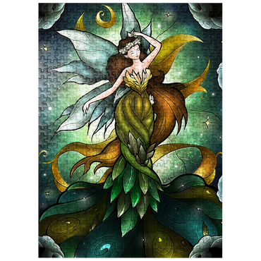 puzzleplate Midsummers Storm Stained Glass 500 Jigsaw Puzzle