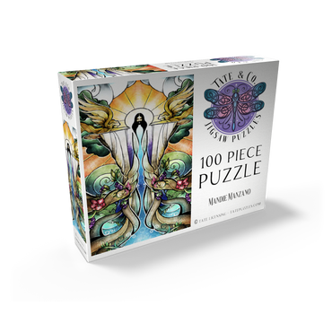 The Wells of Salvation Stained Glass - Mandie Manzano 100 Jigsaw Puzzle box view2