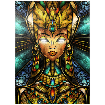 puzzleplate Nefertiri Stained Glass 1000 Jigsaw Puzzle