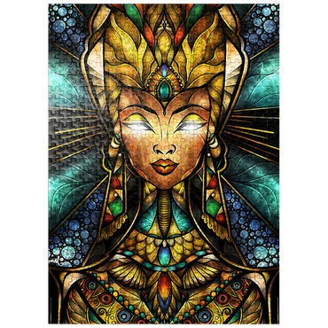 puzzleplate Nefertiri Stained Glass 500 Jigsaw Puzzle