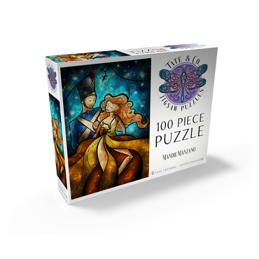The Tin Soldier & His Ballerina Stained Glass - Mandie Manzano 100 Jigsaw Puzzle box view2