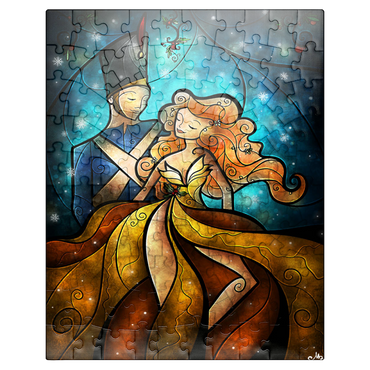 puzzleplate The Tin Soldier & His Ballerina Stained Glass - Mandie Manzano 100 Jigsaw Puzzle