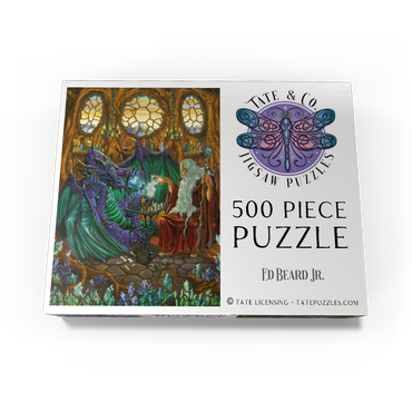Old Friends at Play Wizard & Dragon Chess 500 Jigsaw Puzzle box view3