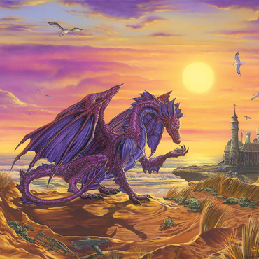 Treasure By The Shore Dragon - Ed Beard Jr 100 Jigsaw Puzzle 3D Modell