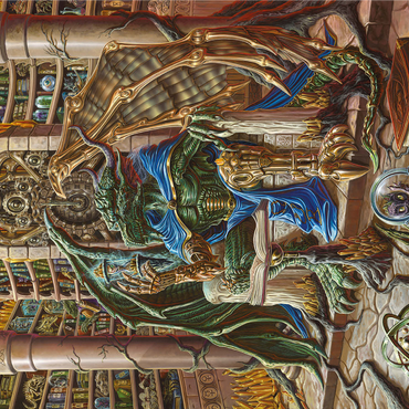 Kairos The Archivist Dragon - Ed Beard Jr 1000 Jigsaw Puzzle 3D Modell