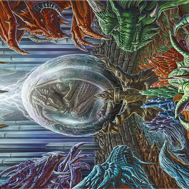 Etherrum Dragon Egg - Ed Beard Jr 1000 Jigsaw Puzzle 3D Modell