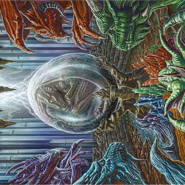 Etherrum Dragon Egg - Ed Beard Jr 100 Jigsaw Puzzle 3D Modell