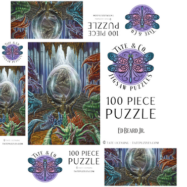 Etherrum Dragon Egg - Ed Beard Jr 100 Jigsaw Puzzle box 3D Modell