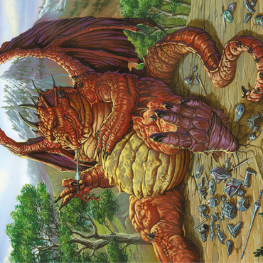 Lunch with a Toothpick Dragon - Ed Beard Jr 100 Jigsaw Puzzle 3D Modell
