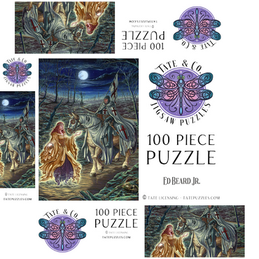 Perilous Forest Knight - Ed Beard Jr 100 Jigsaw Puzzle box 3D Modell