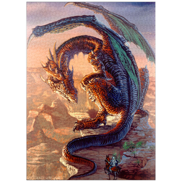 puzzleplate Bravery Misplaced Dragon - Ed Beard Jr 1000 Jigsaw Puzzle